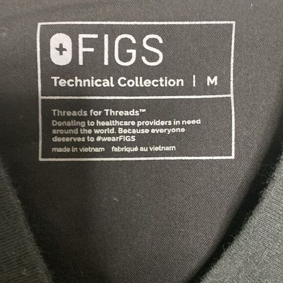 FIGS Technical Collection Men’s Black Scrub Jacket Size M - Picture 4 of 7